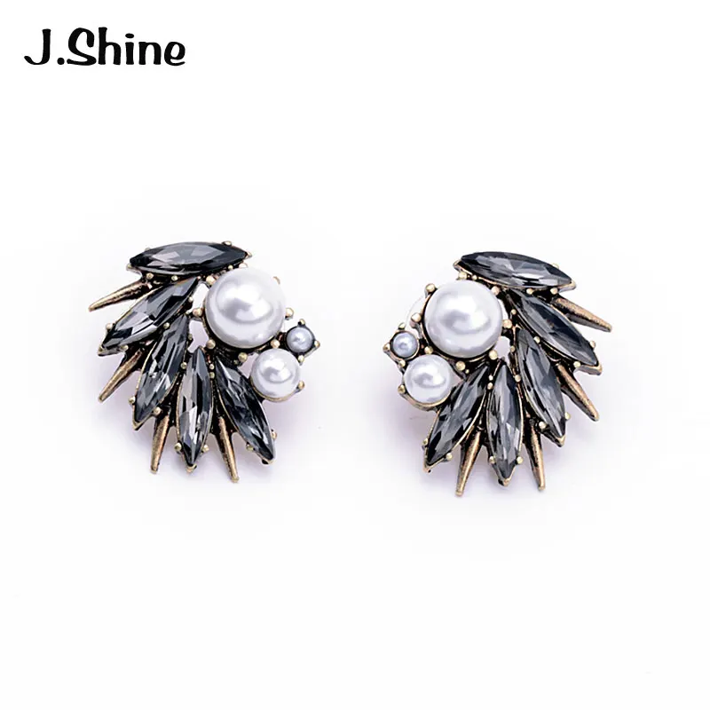 

JShine Fashion Woman Earrings 2018 Imitation Pearl Statement Stud Earrings Fashion Jewelry Costume Jewelery Bts Accessories