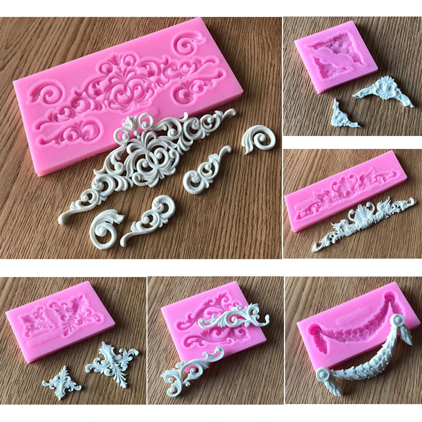 DIY Sugar craft Cake Vintage Relief Border Silicone Mold Fondant Mold Cake decorating Tools Gum paste Mold Chocolate mold
DIY Sugar craft Cake Vintage Relief Border Silicone Mold Fondant Mold Cake decorating Tools Gum paste Mold Chocolate mold
