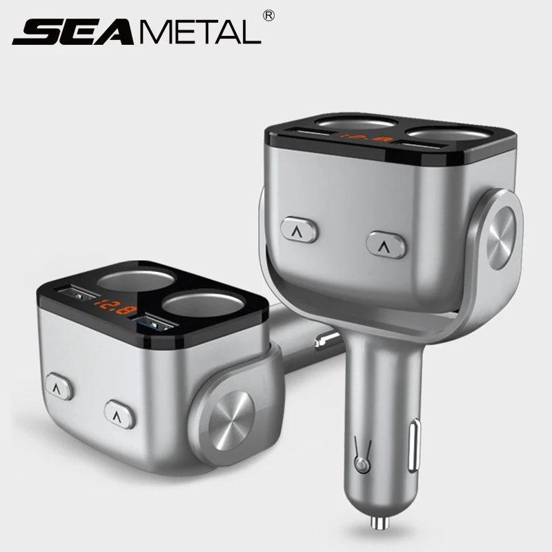 Car Cigarette Lighter Splitter 12V USB Charger QC 3.0 Fast Charge Auto Splitter Voltage Display Socket Switch 180 Degree Rotate
Car Cigarette Lighter Splitter 12V USB Charger QC 3.0 Fast Charge Auto Splitter Voltage Display Socket Switch 180 Degree Rotate