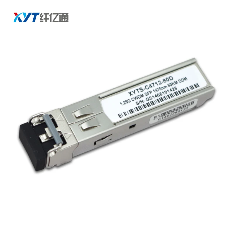 Small Form-Factor Pluggable Mini-GBIC 1.25Gb/S 1370nm 1390nm Optic Transceiver CWDM SFP Fiber Optic Module 80km
Small Form-Factor Pluggable Mini-GBIC 1.25Gb/S 1370nm 1390nm Optic Transceiver CWDM SFP Fiber Optic Module 80km