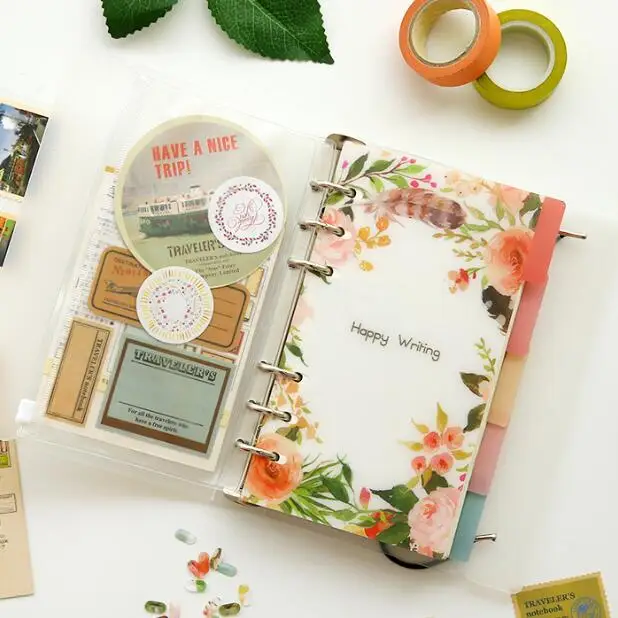 New Beautiful PP A5 A6 Flower Dividers for Dokibook Notebook Index Paper Core for Agenda Planner Organizer notebook Escolar
New Beautiful PP A5 A6 Flower Dividers for Dokibook Notebook Index Paper Core for Agenda Planner Organizer notebook Escolar