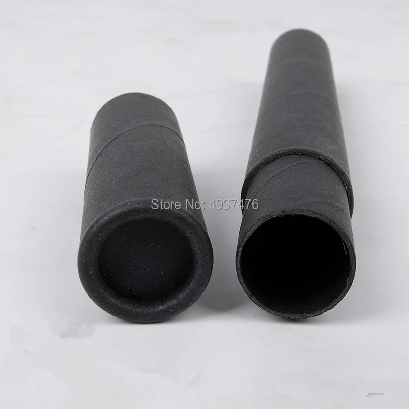 black cardboard tube