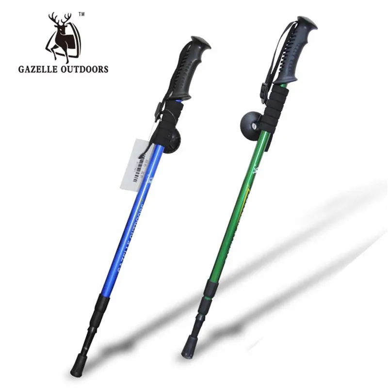 

Straight Shank Walking Stick Mountaineering Cane Aluminum Alloy 3 section Telescopic Walking Stick Trekking Pole Hiking Tools