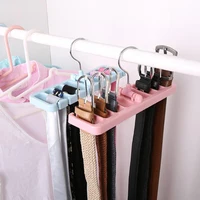 Urijk Clothes Storage Holders Belt Living Room Wardrobe Organizer Bathroom Hanger Clothing Closet Storage Racks image