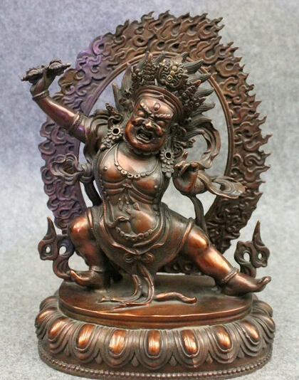 Оптовая продажа фабрики 11 "Китайский Чистая Бронзовый Buddhiam Храм Махакалы Будда Ваджра Дхармапала Статуя
Оптовая продажа фабрики 11 "Китайский Чистая Бронзовый Buddhiam Храм Махакалы Будда Ваджра Дхармапала Статуя