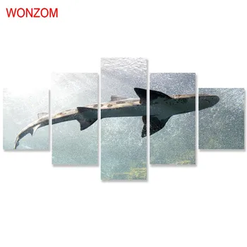 Great White Shark Canvas Painting 5Pcs Wall Art Poster Modern Ocean Wall Pictures For Home Decor 2017 Tableau Peinture Sur Toile
Great White Shark Canvas Painting 5Pcs Wall Art Poster Modern Ocean Wall Pictures For Home Decor 2017 Tableau Peinture Sur Toile