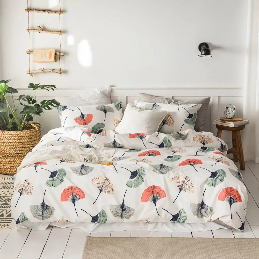 2019 Colorful Gingko Leaves Beige Bed Cover Duvet Cover Set Cotton Bedding Set Bedlinens Twin Queen King Flat Sheet Fitted Sheet
2019 Colorful Gingko Leaves Beige Bed Cover Duvet Cover Set Cotton Bedding Set Bedlinens Twin Queen King Flat Sheet Fitted Sheet