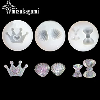 UV Resin Jewelry Liquid Silicone Mold Bow-tie&Shell&Crown Shape White Resin Molds For DIY Handwork Jewelry Finding Accessories
UV Resin Jewelry Liquid Silicone Mold Bow-tie&Shell&Crown Shape White Resin Molds For DIY Handwork Jewelry Finding Accessories