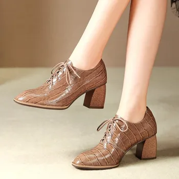 MLJUESE 2020 women pumps cow leather autumn spring lace up black color pointed toe high heels lady shoes party dress size 34-42
MLJUESE 2020 women pumps cow leather autumn spring lace up black color pointed toe high heels lady shoes party dress size 34-42