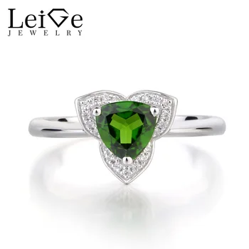 Leige Jewelry Genuine Diopside Anniversary Rings 925 Sterling Silver Ring Trillion Cut Green Fine Gemstone Ring for Women
Leige Jewelry Genuine Diopside Anniversary Rings 925 Sterling Silver Ring Trillion Cut Green Fine Gemstone Ring for Women