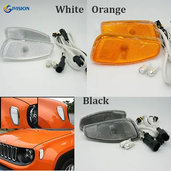 Front Turn Side Signals Lights Reflection Warning Turn Signal with t10 led bulbs For Jeep Renegade 2014 2015 2016 Accessories
Front Turn Side Signals Lights Reflection Warning Turn Signal with t10 led bulbs For Jeep Renegade 2014 2015 2016 Accessories