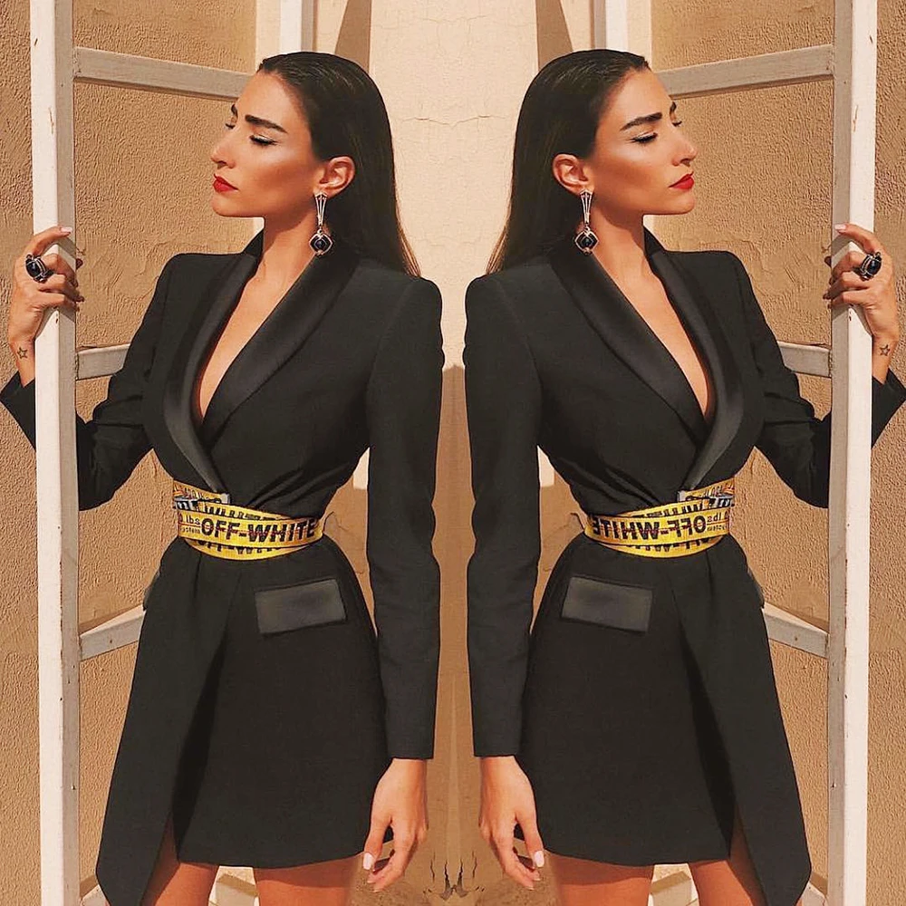 Sashes Belt Black Long Sleeve V Neck Mini Bodycon 2019 Sexy Women Party Bandage Dress
Sashes Belt Black Long Sleeve V Neck Mini Bodycon 2019 Sexy Women Party Bandage Dress