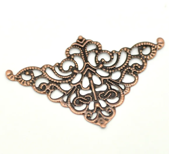 DoreenBeads винтажная фурнитура для украшений из сплава треугольный антикварный