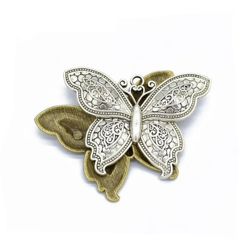 5pcs/lot 71x55mm Vintage Silver /Antique Bronze Butterfly Alloy Charms Jewelry Pendant
5pcs/lot 71x55mm Vintage Silver /Antique Bronze Butterfly Alloy Charms Jewelry Pendant