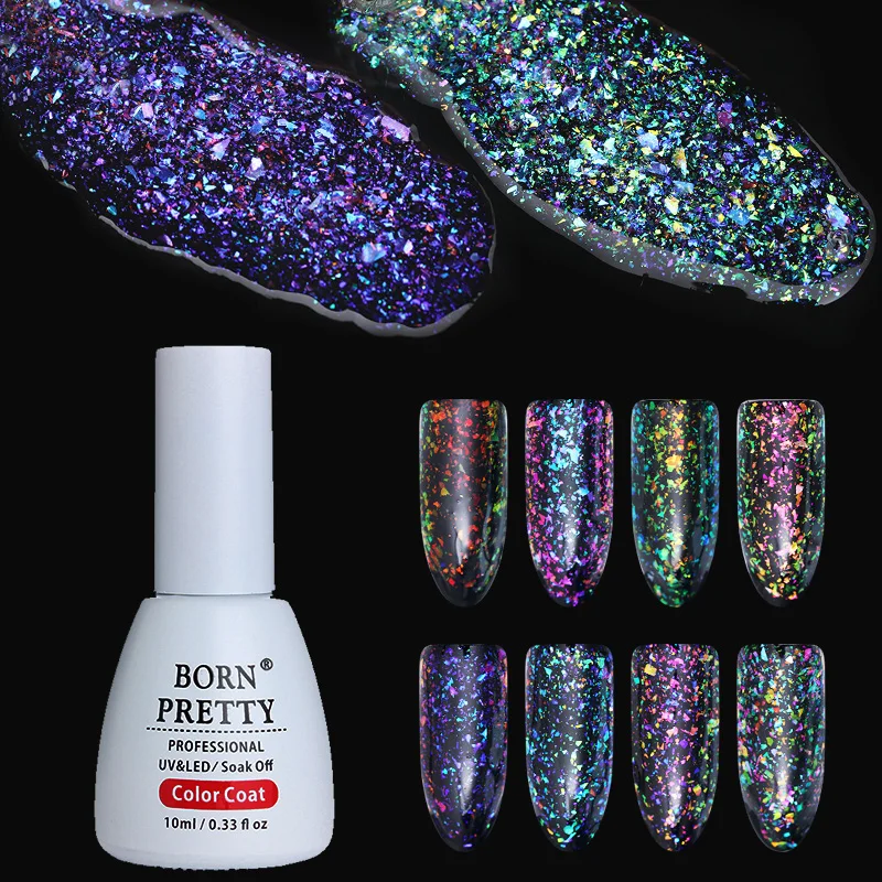 BORN PRETTY 10ml Transparent Chameleon Sequin Gel Iridescent Flakies Soak Off UV Nail Art Gel Polish Needed LED/UV Lamp
BORN PRETTY 10ml Transparent Chameleon Sequin Gel Iridescent Flakies Soak Off UV Nail Art Gel Polish Needed LED/UV Lamp