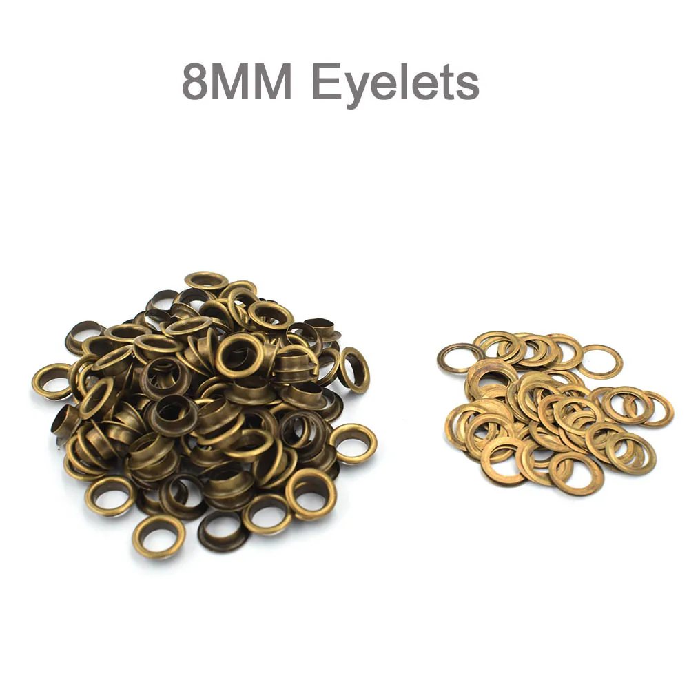 (100 pieces/lot) An inner diameter of 8mm Green bronze eyelets. Metal pores. Hollow rivets. Shoebox pores. Wearing rope hole.
(100 pieces/lot) An inner diameter of 8mm Green bronze eyelets. Metal pores. Hollow rivets. Shoebox pores. Wearing rope hole.