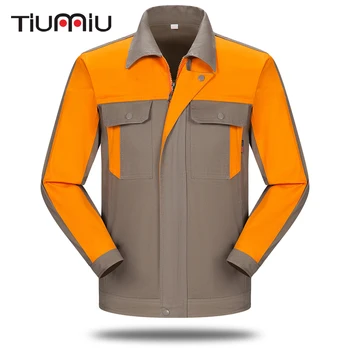 New Arrival Cotton Unisex Work Wear Set Protective Clothes Men Patchwork Coat with Pants Repair Workshop Engineering Service Set
New Arrival Cotton Unisex Work Wear Set Protective Clothes Men Patchwork Coat with Pants Repair Workshop Engineering Service Set