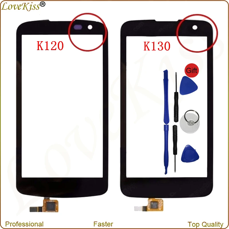 Сенсорный экран дигитайзер для LG K4 K120 K121 K130 K130E Сенсорная панель передняя внешняя