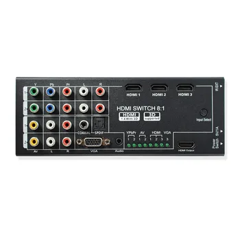 2pcs Multi-functional HDMI Converter Switch 8 Inputs to HDMI+COAXIAL+SPDIF Output Support 3D and Surround Sound for 1080P HDTV
2pcs Multi-functional HDMI Converter Switch 8 Inputs to HDMI+COAXIAL+SPDIF Output Support 3D and Surround Sound for 1080P HDTV