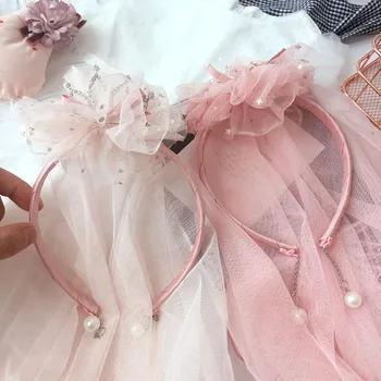 Lovely Princess Rhinestone Crown Hairbands Girls Lace Ribbon Birthday Wedding Party Veil with Pearl Pendant Hair Accessories
Lovely Princess Rhinestone Crown Hairbands Girls Lace Ribbon Birthday Wedding Party Veil with Pearl Pendant Hair Accessories