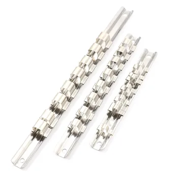 Organizer Storage Socket Rack Holder 1/4" 3/8" 1/2" with 8 Clips On Rail Tool
Organizer Storage Socket Rack Holder 1/4" 3/8" 1/2" with 8 Clips On Rail Tool