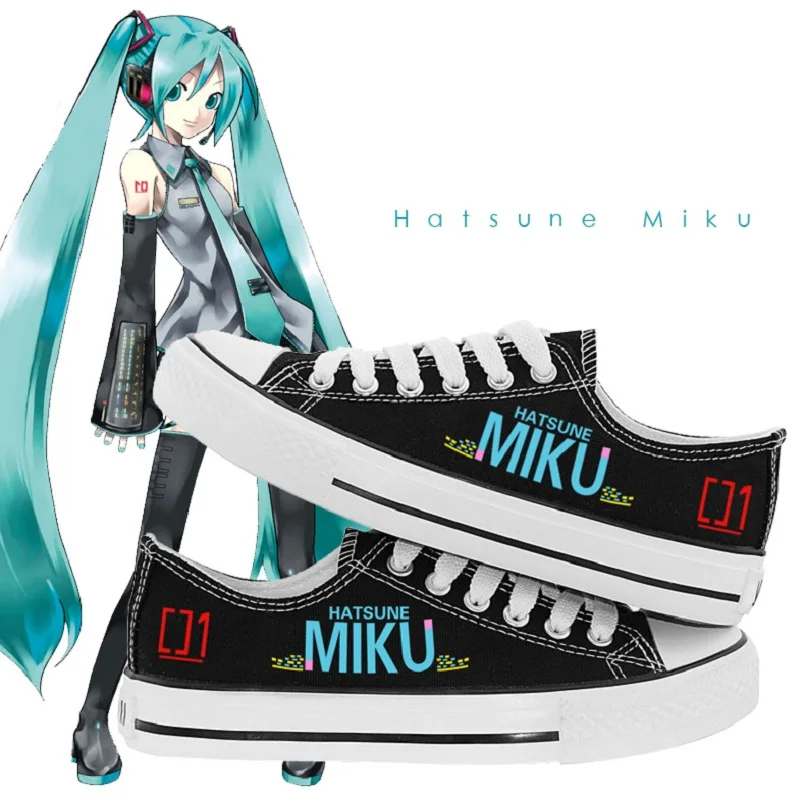 High-Q Unisex Anime Cos Hatsune Miku Flat Low Shoes Casual Lovers plimsolls Hatsune Miku Student canvas shoes rope soled shoes
High-Q Unisex Anime Cos Hatsune Miku Flat Low Shoes Casual Lovers plimsolls Hatsune Miku Student canvas shoes rope soled shoes