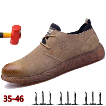 Fashion Men's steel toe safety shoes bulletproof material soles lightweight insulation site welder work safety boot
Fashion Men's steel toe safety shoes bulletproof material soles lightweight insulation site welder work safety boot