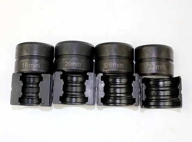 iGeelee TH Pipe Dies of Hydraulic Pipe Pressing Tools for PEX fittings with sizes of 16mm, 20mm, 26mm & 32mm
iGeelee TH Pipe Dies of Hydraulic Pipe Pressing Tools for PEX fittings with sizes of 16mm, 20mm, 26mm & 32mm