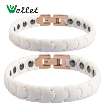 Wollet Jewelry 99.999% Germanium Korea Design Health White Ceramic Magnetic Bracelet Bangle Hematite For Women Men Couple
Wollet Jewelry 99.999% Germanium Korea Design Health White Ceramic Magnetic Bracelet Bangle Hematite For Women Men Couple