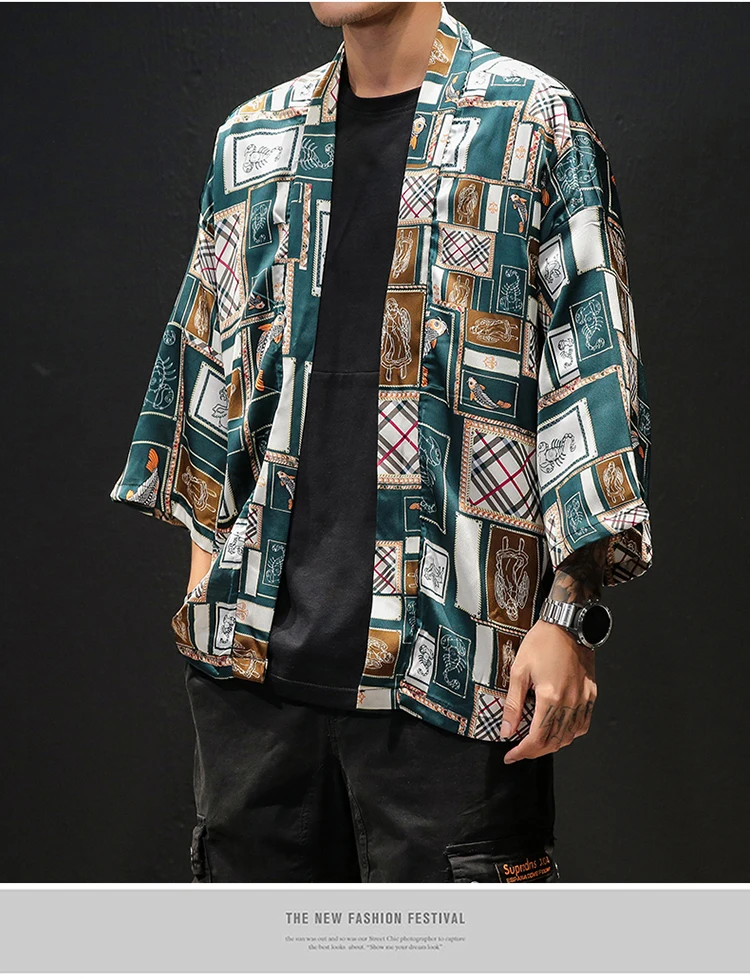 Korean Oversized Shirt Men Short Sleeve Vintage Summer Mens Shirts (10)