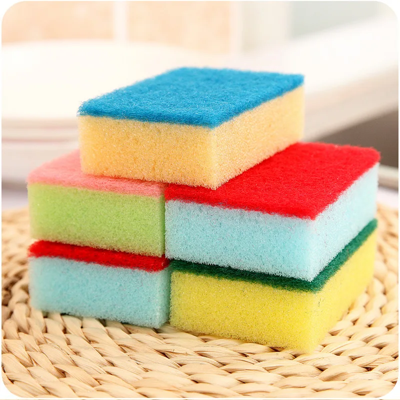 

Kitchen Cleaning Tools Magic Wipe Dish Sponge Home Accessories Pots Pans Clean Brush Creative Bathroom Sponge Clean 10pcs/lot