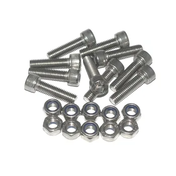 M8x30mm 304 Stainless Steel Hex Bolt Socket Head Cap Screws with Nylon Insert Hex Lock Nuts 10pcs
M8x30mm 304 Stainless Steel Hex Bolt Socket Head Cap Screws with Nylon Insert Hex Lock Nuts 10pcs