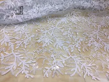 African French Lace Fabric with sequins High Quality Z-han7162 lace fabric Embroidered Tulle Lace Fabric For Wedding Dress
African French Lace Fabric with sequins High Quality Z-han7162 lace fabric Embroidered Tulle Lace Fabric For Wedding Dress