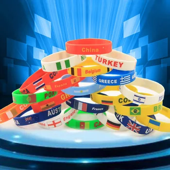 2018 Russia World Cup Football Fans Bracelet National Flag Soccer fan Accessories Silicone Bracelet Cheerleading Supplies Gifts
2018 Russia World Cup Football Fans Bracelet National Flag Soccer fan Accessories Silicone Bracelet Cheerleading Supplies Gifts