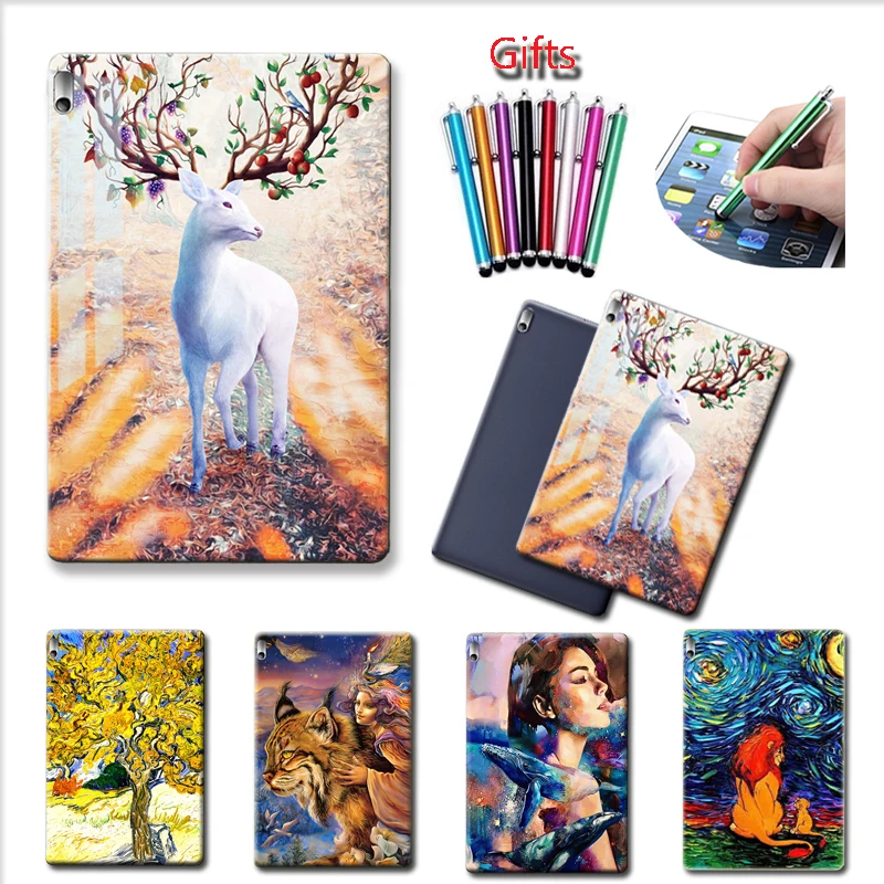 

Paint Tablet Case For Lenovo TAB 2 Tab 4 TAB4 8 8 Plus A10-70LC 70F 70L TB-8504F 8504N 8504X 8704F 8704N 8704X Cover+ Free Pen