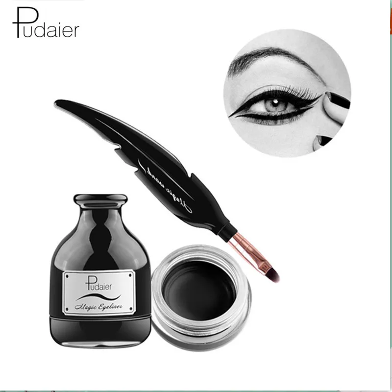 Pudaier Black Waterproof Eyeliner Gel with Feather ink Eyeliner Brush Tools Long Lasting Pigments Gel eyeliner stamp Cosmetics
Pudaier Black Waterproof Eyeliner Gel with Feather ink Eyeliner Brush Tools Long Lasting Pigments Gel eyeliner stamp Cosmetics