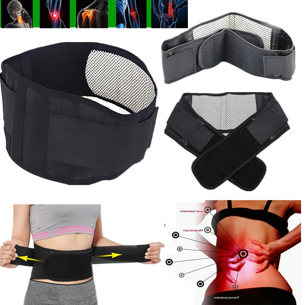 

Adjustable Tourmaline Self-heating Magnetic Therapy Waist Belt Lumbar Support Back Waist Support Brace Double Banded aja lumbar