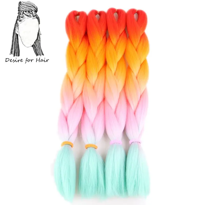 Desire for hair 10packs per lot 24inch 100g heat resistant synthetic ombre jumbo braiding box hair red orange pink green
Desire for hair 10packs per lot 24inch 100g heat resistant synthetic ombre jumbo braiding box hair red orange pink green