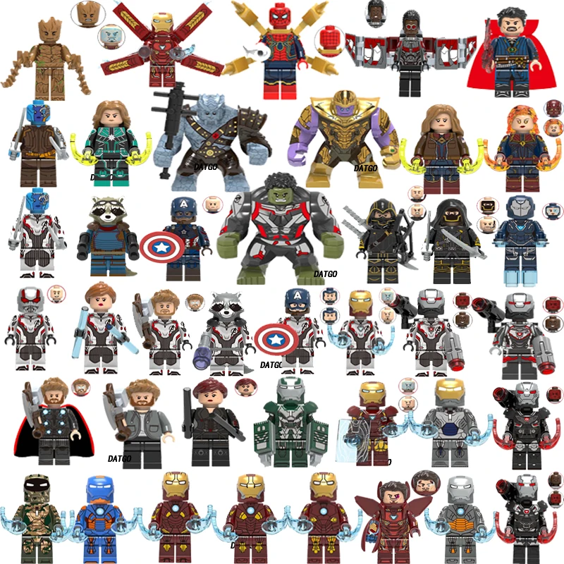 LEGOED Marvel Avengers Super Heroes Endgame Captain America Thor War Machine Iron Man spiderman Thanos Hulk Building Blocks toy
LEGOED Marvel Avengers Super Heroes Endgame Captain America Thor War Machine Iron Man spiderman Thanos Hulk Building Blocks toy
