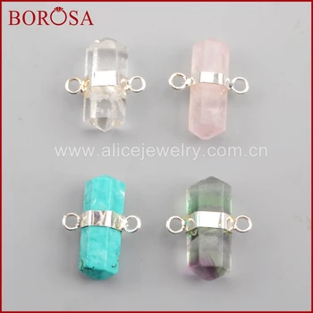 BOROSA 10pcs Hexagon Multi-kind Stones Druzy Connector Natural Crystal Howlite Quartz Pendants for Jewelry Making WX995
BOROSA 10pcs Hexagon Multi-kind Stones Druzy Connector Natural Crystal Howlite Quartz Pendants for Jewelry Making WX995