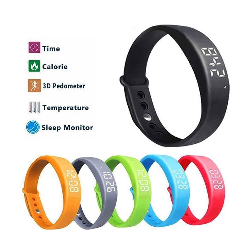 Smart Bracelet Pedometer Temperature Step Sleep Monitor Activity Tracker Fitness Band Clock Men Women kids watch Smart Band
Smart Bracelet Pedometer Temperature Step Sleep Monitor Activity Tracker Fitness Band Clock Men Women kids watch Smart Band
