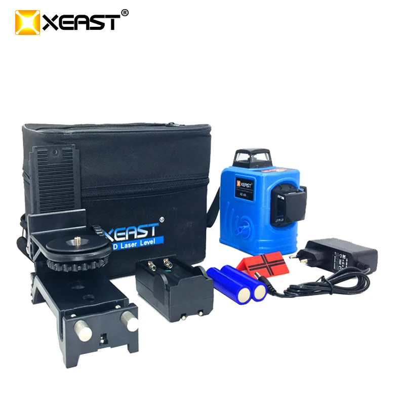 XEAST XE-68 12Lines 3D Laser Level Self-Leveling 360 degre Horizontal & Vertical Cross Powerful Outdoor can use Detector
XEAST XE-68 12Lines 3D Laser Level Self-Leveling 360 degre Horizontal & Vertical Cross Powerful Outdoor can use Detector