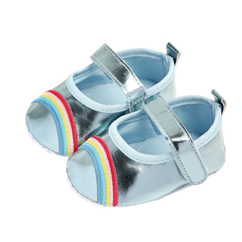 Rainbow PU Baby shoes leather Cute Cartoon Non-slip Soft Bottom Baby Girl Shoes 0-12M First Walker Fashion Princess Shoes
Rainbow PU Baby shoes leather Cute Cartoon Non-slip Soft Bottom Baby Girl Shoes 0-12M First Walker Fashion Princess Shoes