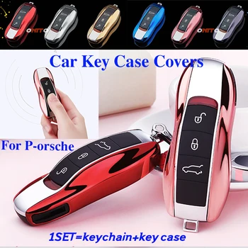 Fashion 1pcs Car key case With Keychain Car Styling Protection for Por-sche Cayenne Boxster 986 987 981 996 911Panamera Macan
Fashion 1pcs Car key case With Keychain Car Styling Protection for Por-sche Cayenne Boxster 986 987 981 996 911Panamera Macan