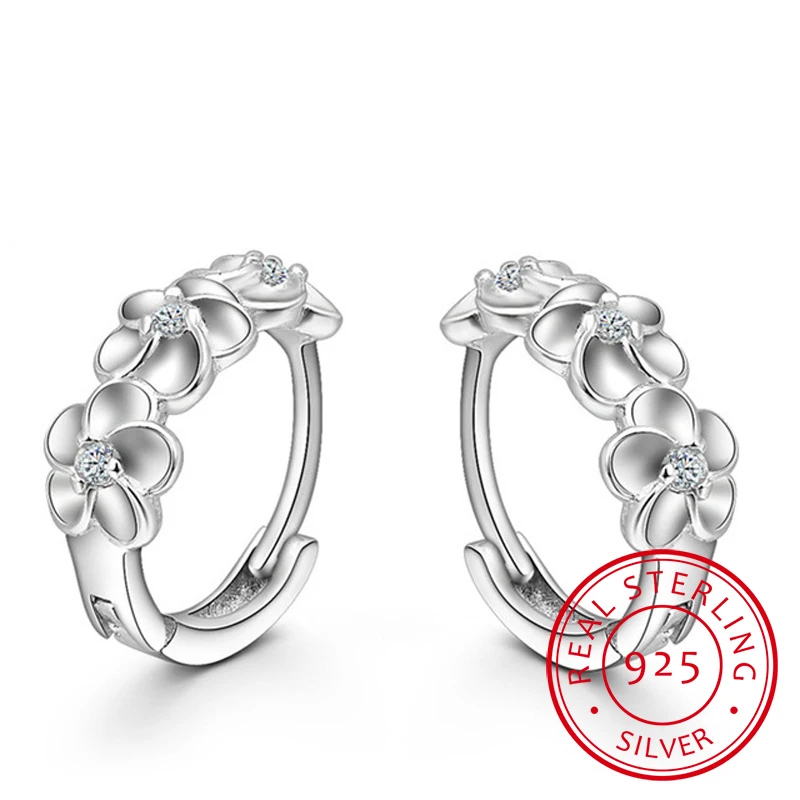 925 Sterling Silver Flower Hoop Earrings Women Circle Loop Huggie Earring Cubic Zirconia Ear Hoops Charms Earrings Le0343
925 Sterling Silver Flower Hoop Earrings Women Circle Loop Huggie Earring Cubic Zirconia Ear Hoops Charms Earrings Le0343