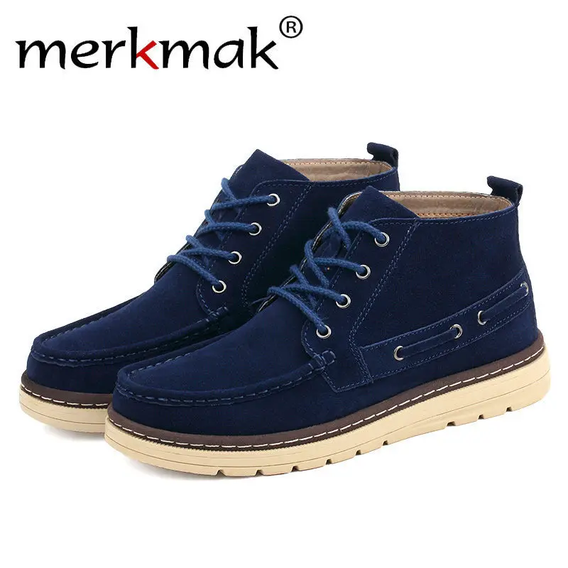 Merkmak Vintage Men Boots Shoes Leisure Leather Ankle High Boots New Comforatble Spring Winter Fur Male Flats Footwear Wholesale
Merkmak Vintage Men Boots Shoes Leisure Leather Ankle High Boots New Comforatble Spring Winter Fur Male Flats Footwear Wholesale