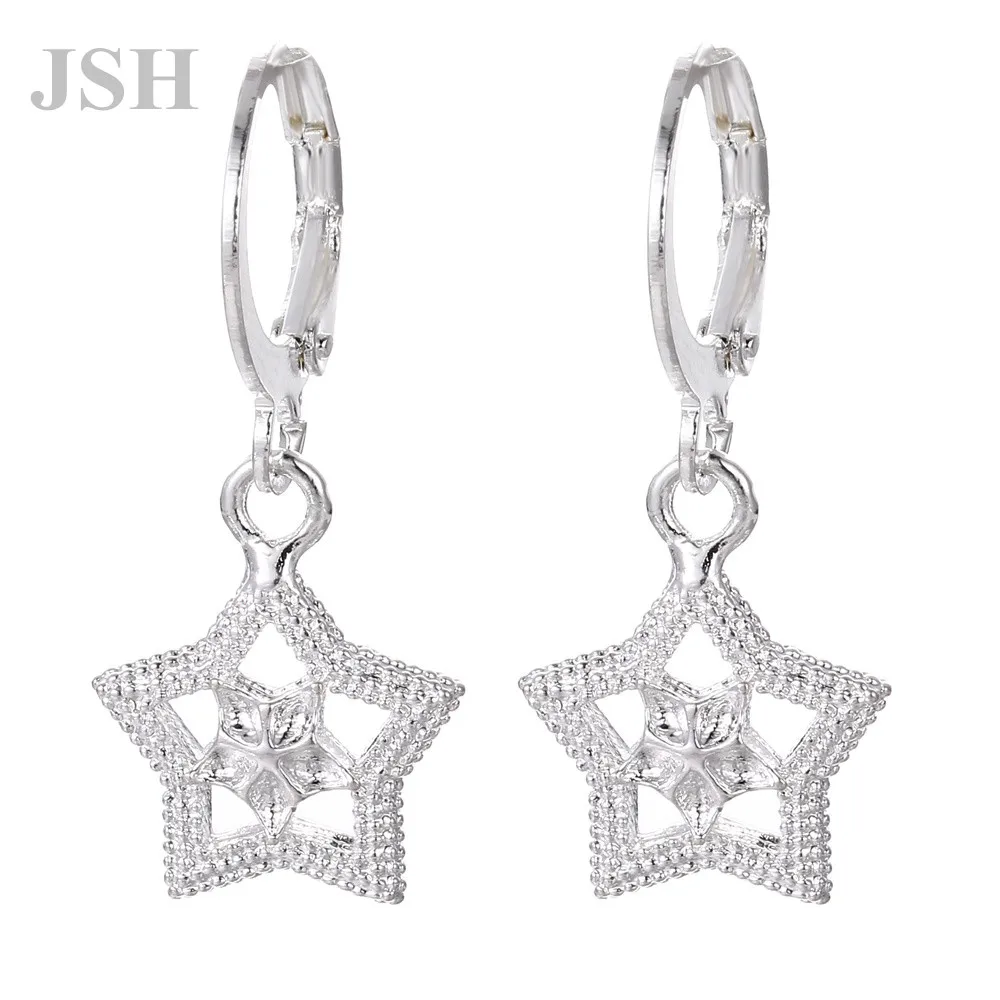 wholesale For Lady women 925 silver color earrings star charms wedding hook Bohemia fashion classic jewelry Nice LE044
wholesale For Lady women 925 silver color earrings star charms wedding hook Bohemia fashion classic jewelry Nice LE044