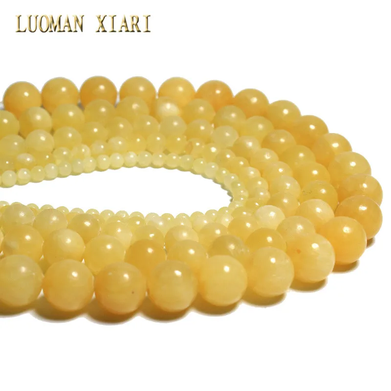 Wholesale Round Shape Yellow Jades Natural Stone Beads For Jewelry Making Diy Bracelet Necklace 4/6/8/10/12 Mm Strand 15''
Wholesale Round Shape Yellow Jades Natural Stone Beads For Jewelry Making Diy Bracelet Necklace 4/6/8/10/12 Mm Strand 15''