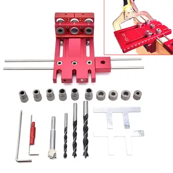 Aluminum Alloy Drill Guide Kit Woodworking Puncher Rake Locator Doweling Joinery System with High Hardness
Aluminum Alloy Drill Guide Kit Woodworking Puncher Rake Locator Doweling Joinery System with High Hardness
