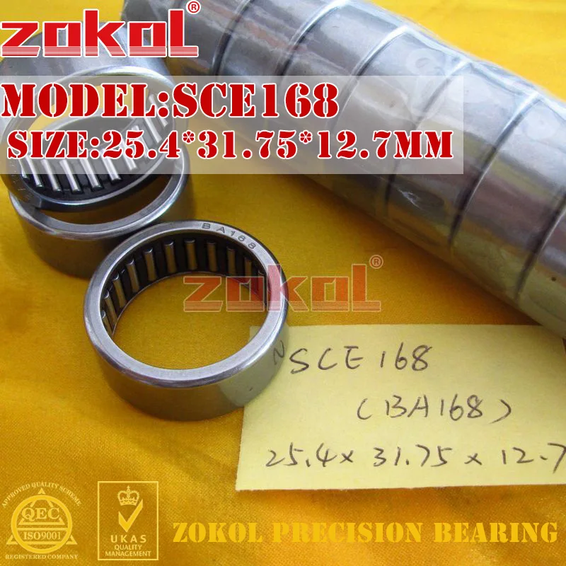 Роликовые подшипники ZOKOL SCE146 SCE168 BA146 BA168 с внешним кольцом для штамповки 25 4*31 75*12 7